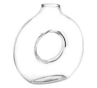 Vase Design en Verre Circle 25cm Transparent