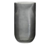 Vase Design en Verre Ligné 30cm Noir