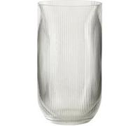 Vase Design en Verre Ligné 30cm Transparent