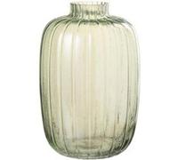 Vase Design en Verre "Lignes" 30cm Vert Vert G