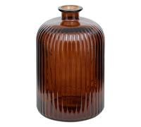 Vase Design en Verre "Luz" 23cm Ambre