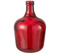 Vase Design en Verre Penisola 42cm Rouge Rouge G