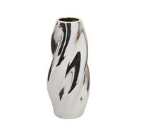 Vase Design Torsadé en Dolomite Sky 21cm Argent