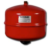 Vase d'expansion à membrane 18 litres - MB18 Gitral - tarage 1,5 bar - accessoire chauffage pour circuits fermés, absorption de dilatation thermique, installation fiable