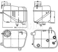 MAHLE CRT 120 000S Vase d'expansion, liquide de refroidissement pour MERCEDES-BE