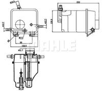 MAHLE CRT 125 000S Vase d'expansion, liquide de refroidissement