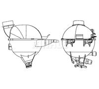 MAHLE CRT 17 000S Vase d'expansion, liquide de refroidissement pour CITROËN,CITR
