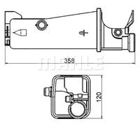 MAHLE CRT 2 000S Vase d'expansion, liquide de refroidissement