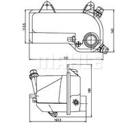 MAHLE CRT 204 000S Vase d'expansion, liquide de refroidissement