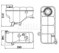 MAHLE CRT 5 000S Vase d'expansion, liquide de refroidissement