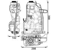 MAHLE CRT 76 000S Vase d'expansion, liquide de refroidissement