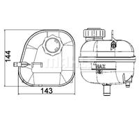 Mahle Original Vase d'expansion CRT 85 001S pour liquide de refroidissement