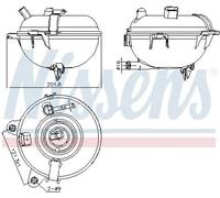 NISSENS 996130 Vase d'expansion, liquide de refroidissement