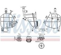 Vase d'expansion, liquide de refroidissement NISSENS 996202