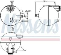 Vase d'expansion, liquide de refroidissement Matière plastique 996295 NISSENS
