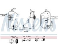 Nissens Vase d'expansion liquide de refroidissement 996327 pour Jaguar