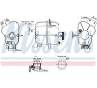 Vase d'expansion, liquide de refroidissement Matière plastique 996343 NISSENS