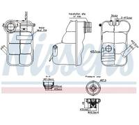 Vase d'expansion, liquide de refroidissement NISSENS 996350