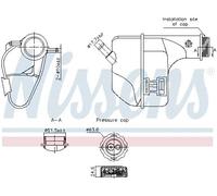 Nissens Vase d'expansion liquide de refroidissement 996355 – plastique – pour Matiz 0.8 (1998-)