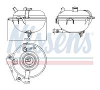 Vase d'expansion, liquide de refroidissement NISSENS 996130