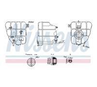 Vase d'expansion, liquide de refroidissement NISSENS 996255