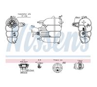 Vase d'expansion, liquide de refroidissement NISSENS 996323