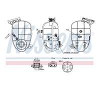 Vase d'expansion, liquide de refroidissement NISSENS 996325