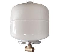 Vase d'expansion membranaire de 8 litres, raccordement 3/4 de pouce, en acier, pour systèmes de chauffage