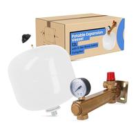 Vase d'Expansion Sanitaire (12L | Groupe de laiton de sécurité 6 Bar)