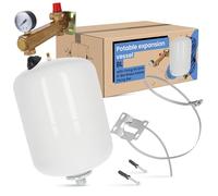 Vase d'Expansion Sanitaire (8L | Groupe de laiton de sécurité 6 Bar, bande de montage)