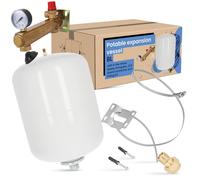 Vase d'Expansion Sanitaire (8L | Groupe de laiton de sécurité Bar, bande de montage, raccord rapide 3/4)