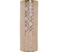 Vase DKD Home Decor 13,5 x 13,5 x 36 cm Porcelaine Rose Or Oriental Chromé