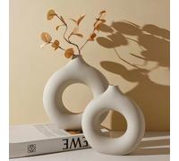 Vase donut de style nordique, vase rond, décoration de la maison, ameublement doux, décoration de la pièce, décoration du salon, vase de table, table basse, table à manger, meuble TV, vase donut créat