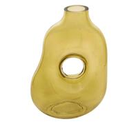 Vase Donut en Verre Solag 24cm Vert Kaki