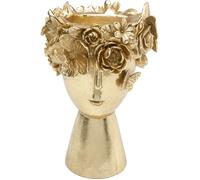 Vase doré couronne fleurs 30cm Kare Design