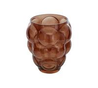 Atmosphera Vase en verre soufflé Edia 25 cm Marron