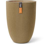 Vase élégant bas - CAPI EUROPE - Groove NL - 34 x 46 - Beige