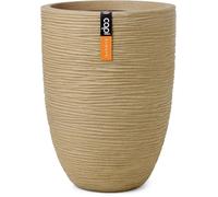 Capi Europe - Vase élégant bas Rib NL KBER782 - 34 x 46 cm - Beige - Mat étanche