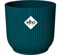 Vase Elho, plastique résistant aux intempéries, bleu foncé, 30cm