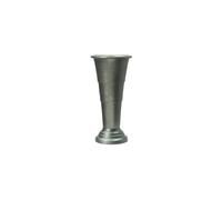 Vase en aluminium vert, à poser, bord évasé, vintage - House Doctor, Florist - Ø22x45 cm