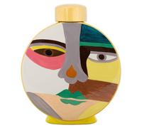 Vase en céramique multicolore avec couvercle 23x9x28 cm