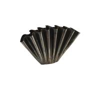 Vase en fer marron antique, à poser, longueur 53 cm, largeur 4 cm, poids 2 kg - House Doctor, Flood - H30 cm