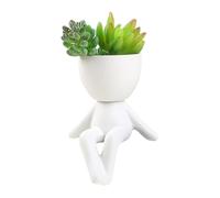 Vase en forme de figure - Pot de de table, Porte-objets unique | Jardinière résistante et distinctive en forme de corps humain, Pots succulents avec corps et visage, Décorations de table auberge