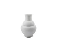 Vase en grès blanc, à poser, long goulot, fini mat, pour fleurs sèches - House Doctor, Liva - Ø20xH29 cm