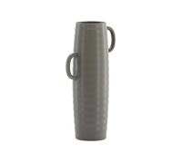 Venture Home - Vase en grès Cent ondulé 41 cm gris foncé