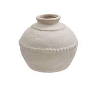 Vase en Grès Lewis rond 15cm Blanc