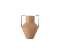 Vase en métal beige, à poser, finition rugueuse - Bloomingville, Iola - Ø25xH34 cm