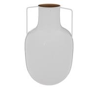 Vase en Métal "Le Collectionneur" 30cm Blanc