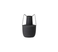 Vase en métal noir, à poser, finition rugueuse - Bloomingville, Itamar - H21 cm