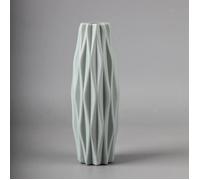 Vase en plastique décor à la maison - Type Green B - Blanc, Noir, Gris, Rose - 17*10*7cm, 15.5*11*5cm